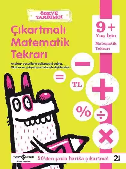 Ödeve Yardımcı Çıkartmalı Matematik Tekrarı 9+ kapağı