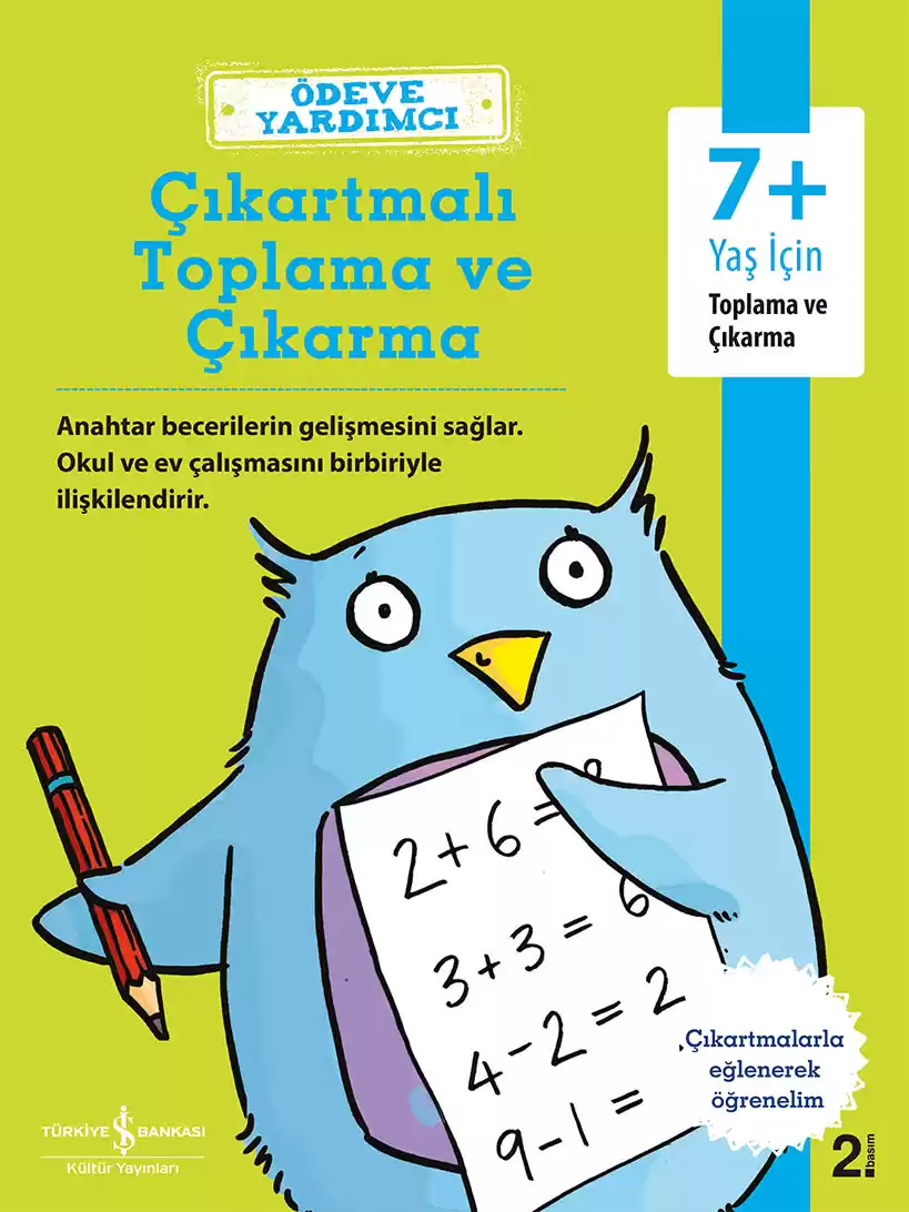 Ödeve Yardımcı Çıkartmalı Toplama ve Çıkarma 7+ kapağı