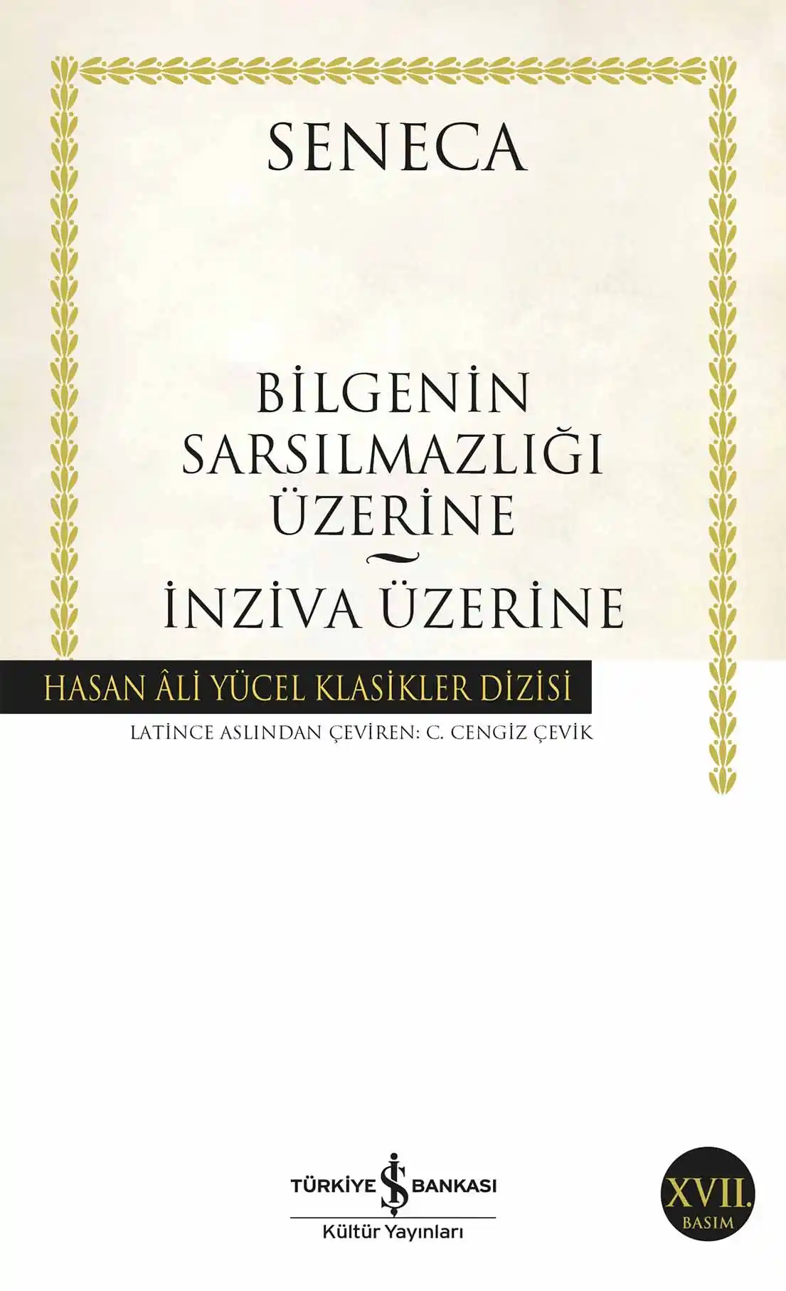 Bilgenin Sarsılmazlığı Üzerine – İnziva Üzerine kapağı