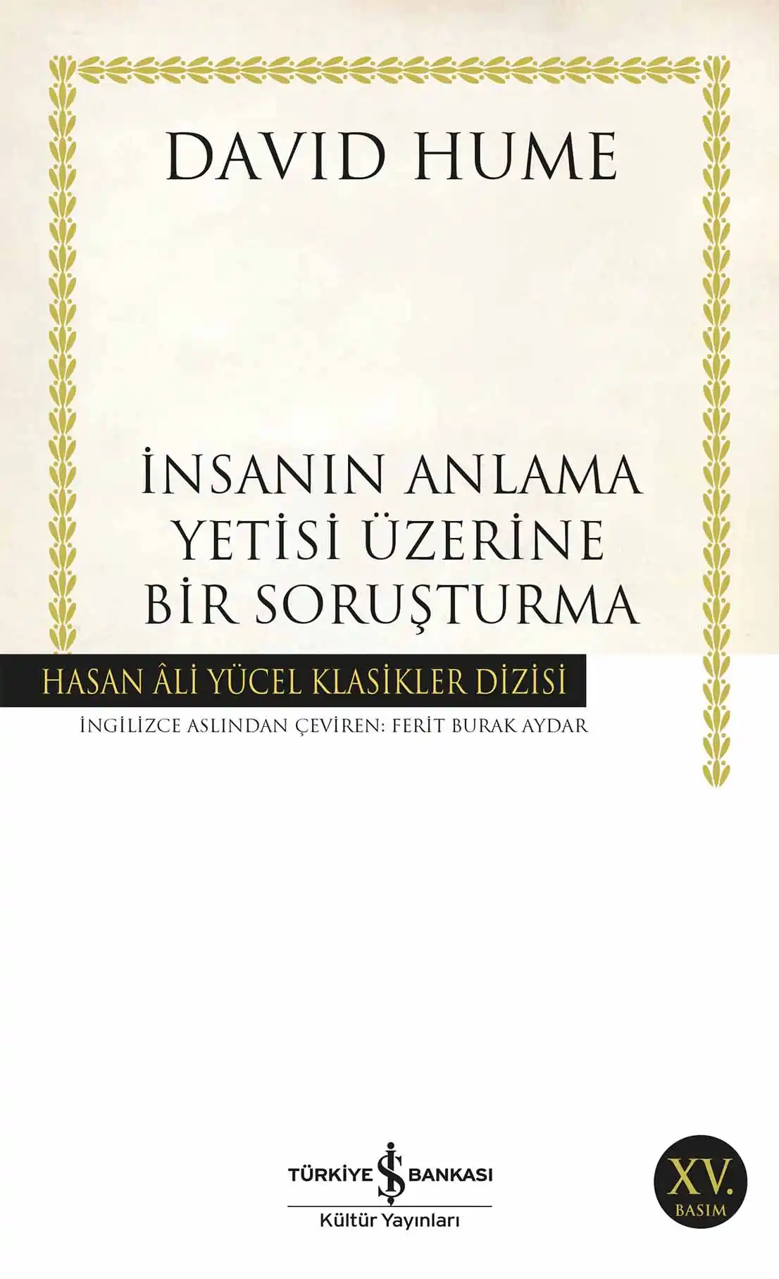 İnsanın Anlama Yetisi Üzerine Bir Soruşturma kapağı