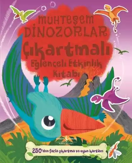 Muhteşem Dinozorlar – Çıkartmalı Eğlenceli Etkinlik Kitabı kapağı