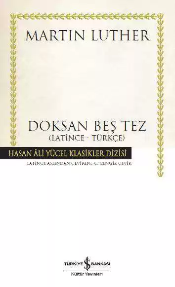 Doksan Beş Tez (Latince – Türkçe) – Ciltli kapağı