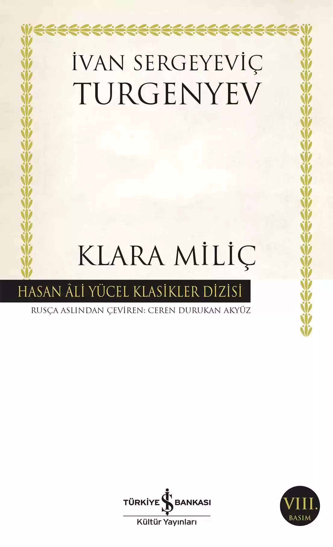 Klara Miliç kapağı