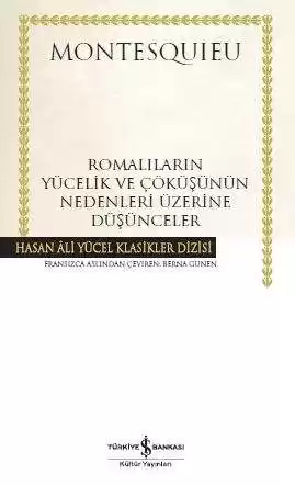 Romalıların Yücelik ve Çöküşünün Nedenleri Üzerine Düşünceler – Ciltli kapağı