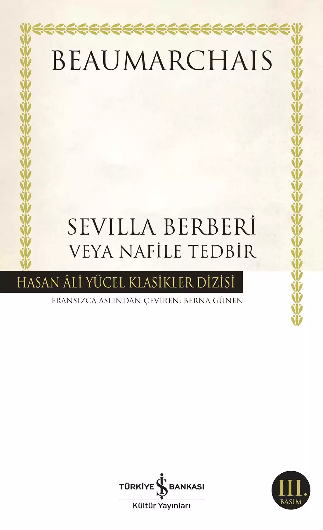 Sevilla Berberi veya Nafile Tedbir kapağı