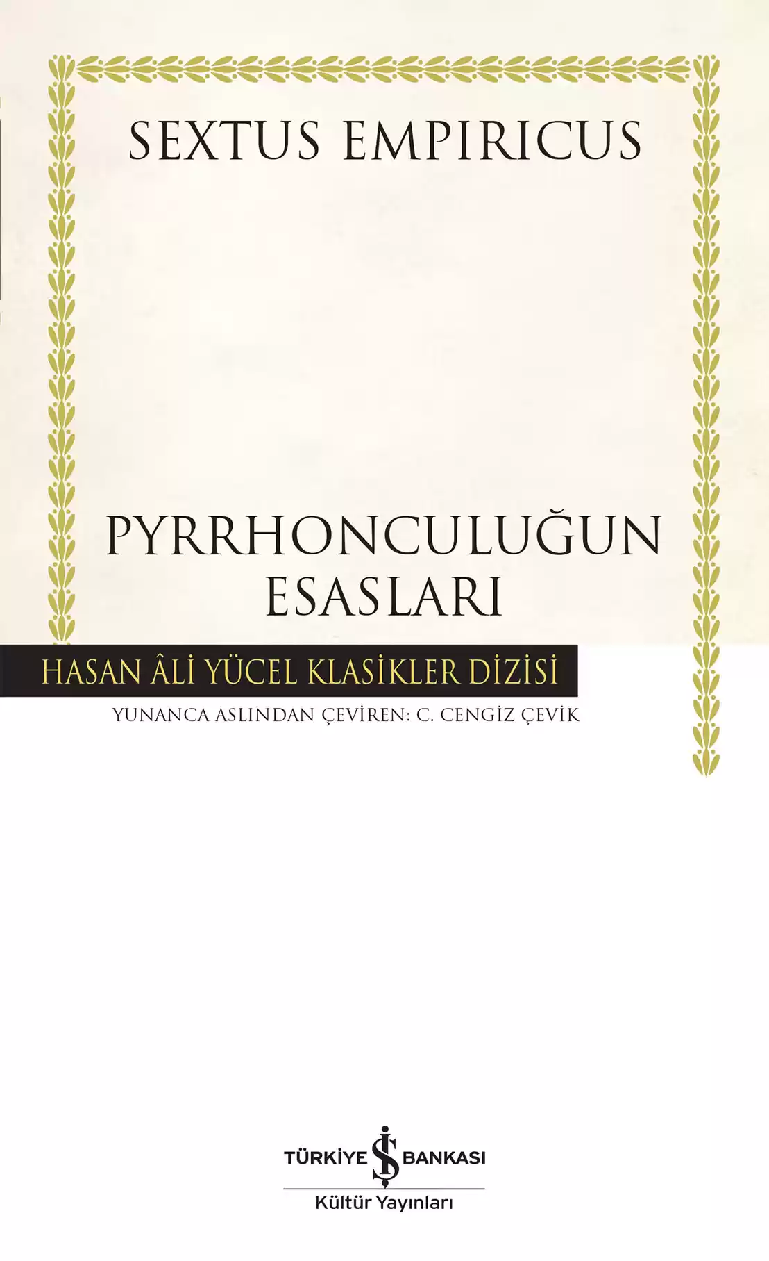 Pyrrhonculuğun Esasları – Ciltli kapağı