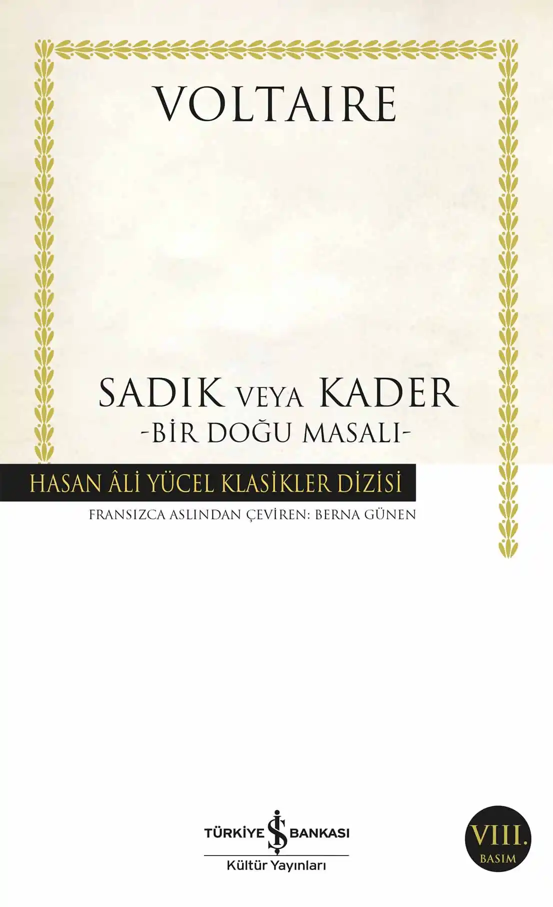 Sadık veya Kader – Bir Doğu Masalı – kapağı