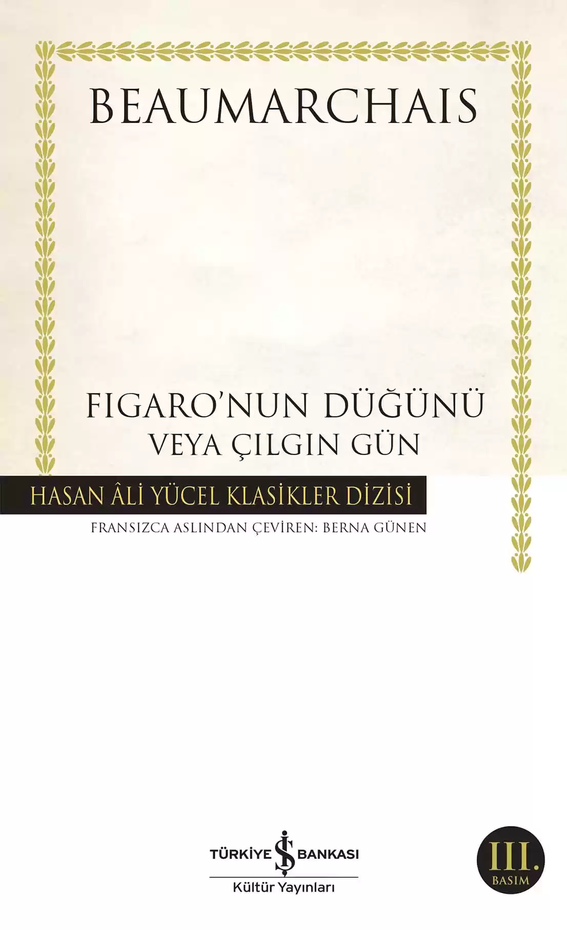 Figaro’nun Düğünü veya Çılgın Gün kapağı