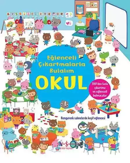 Eğlenceli Çıkartmalarla Bulalım – Okul kapağı
