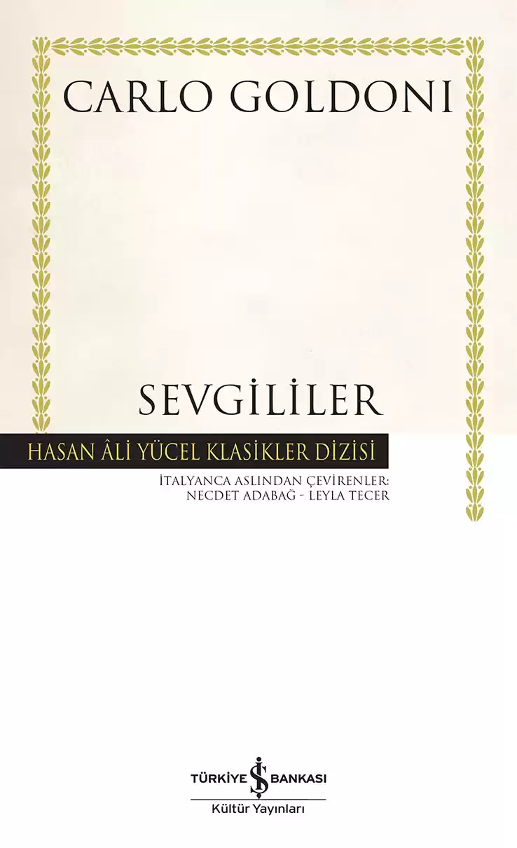 Sevgililer – Ciltli kapağı