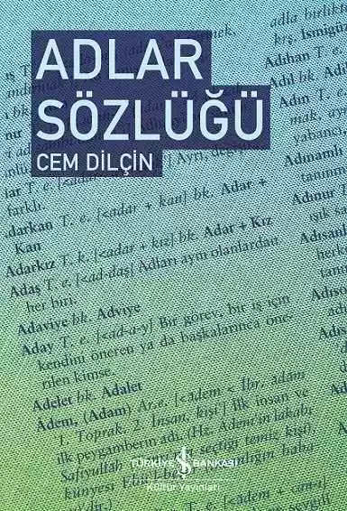 Adlar Sözlüğü – Sert Kapak kapağı