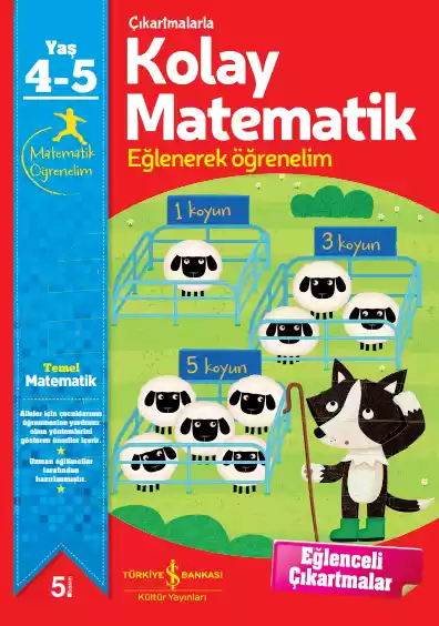 Çıkartmalarla Kolay Matematik 4 – 5 Yaş kapağı