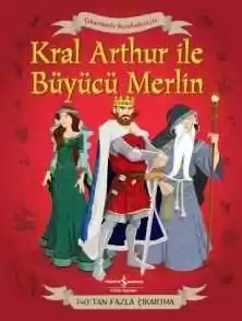 Çıkartmalı Kıyafetleriyle Kral Arthur ve Büyücü Merlin kapağı