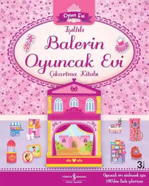Işıltılı Balerin Oyuncak Evi Çıkartma Kitabı kapağı
