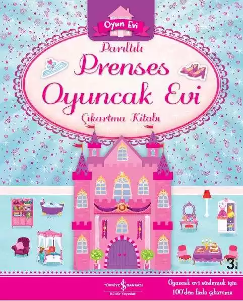 Parıltılı Prenses Oyuncak Evi Çıkartma Kitabı kapağı