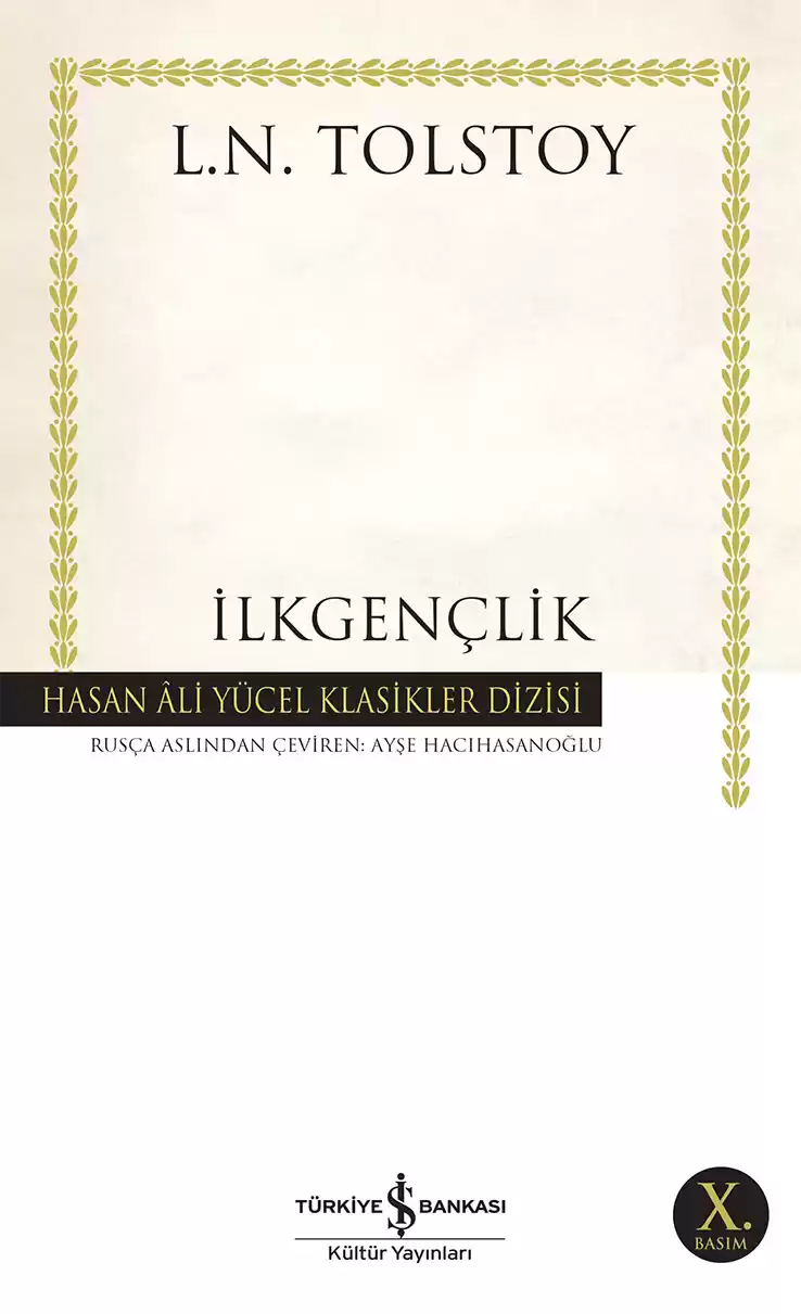 İlkgençlik – Ciltli kapağı