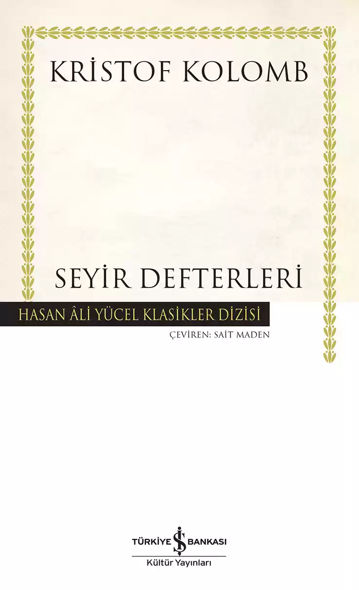 Seyir Defterleri – Ciltli kapağı