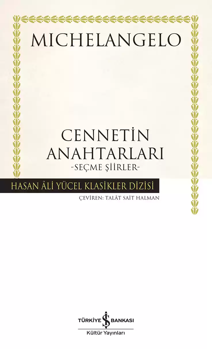 Cennetin Anahtarları – Seçme Şiirler – Ciltli kapağı