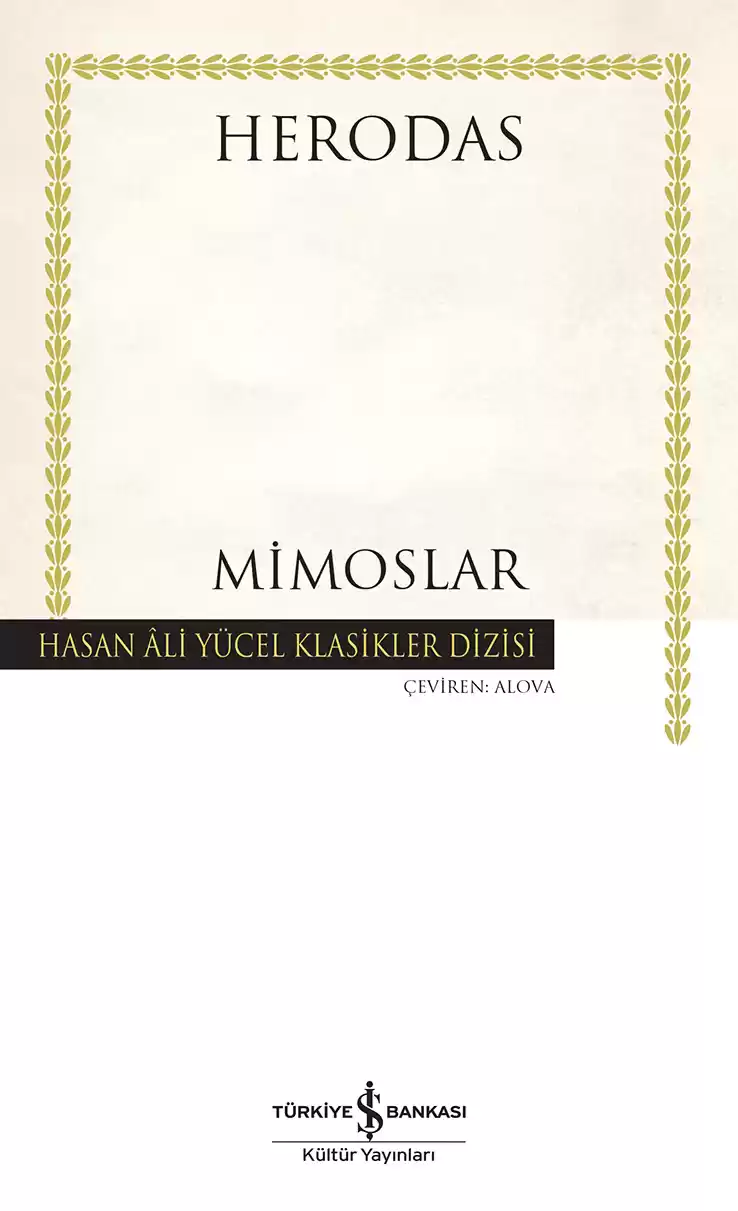 Mimoslar – Ciltli kapağı