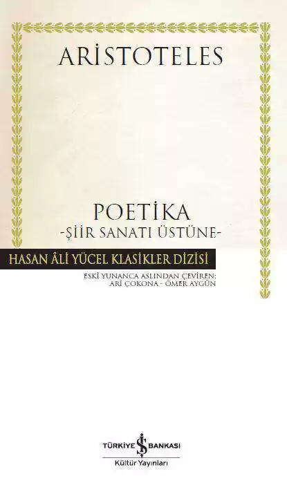 Poetika – Şiir Sanatı Üstüne– Ciltli kapağı