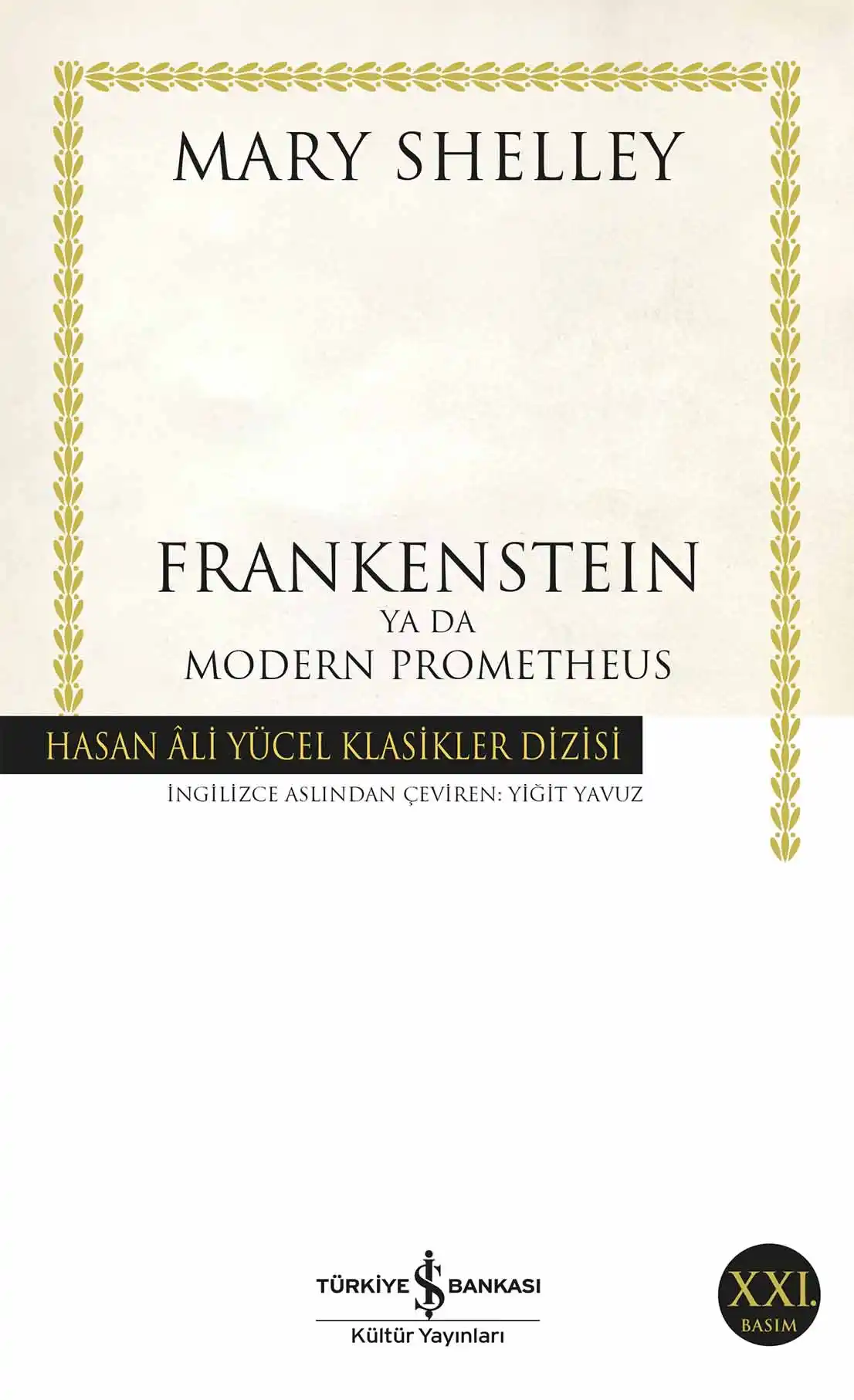 Frankenstein ya da Modern Prometheus kapağı