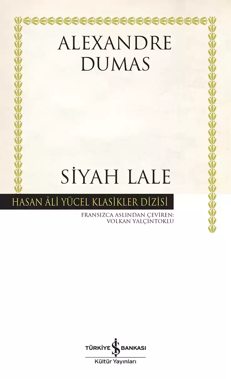 Siyah Lale – Ciltli kapağı