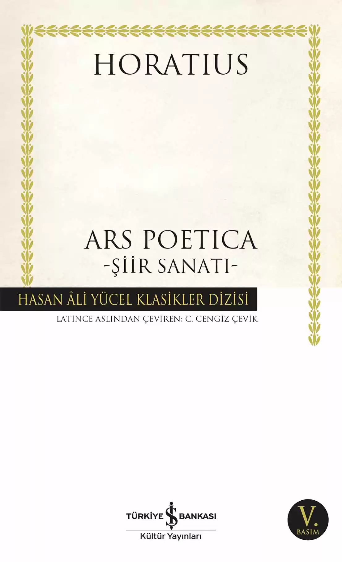 Ars Poetica –Şiir Sanatı- kapağı