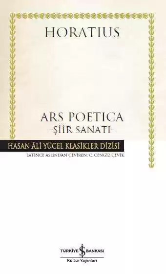 Ars Poetica –Şiir Sanatı- Ciltli kapağı
