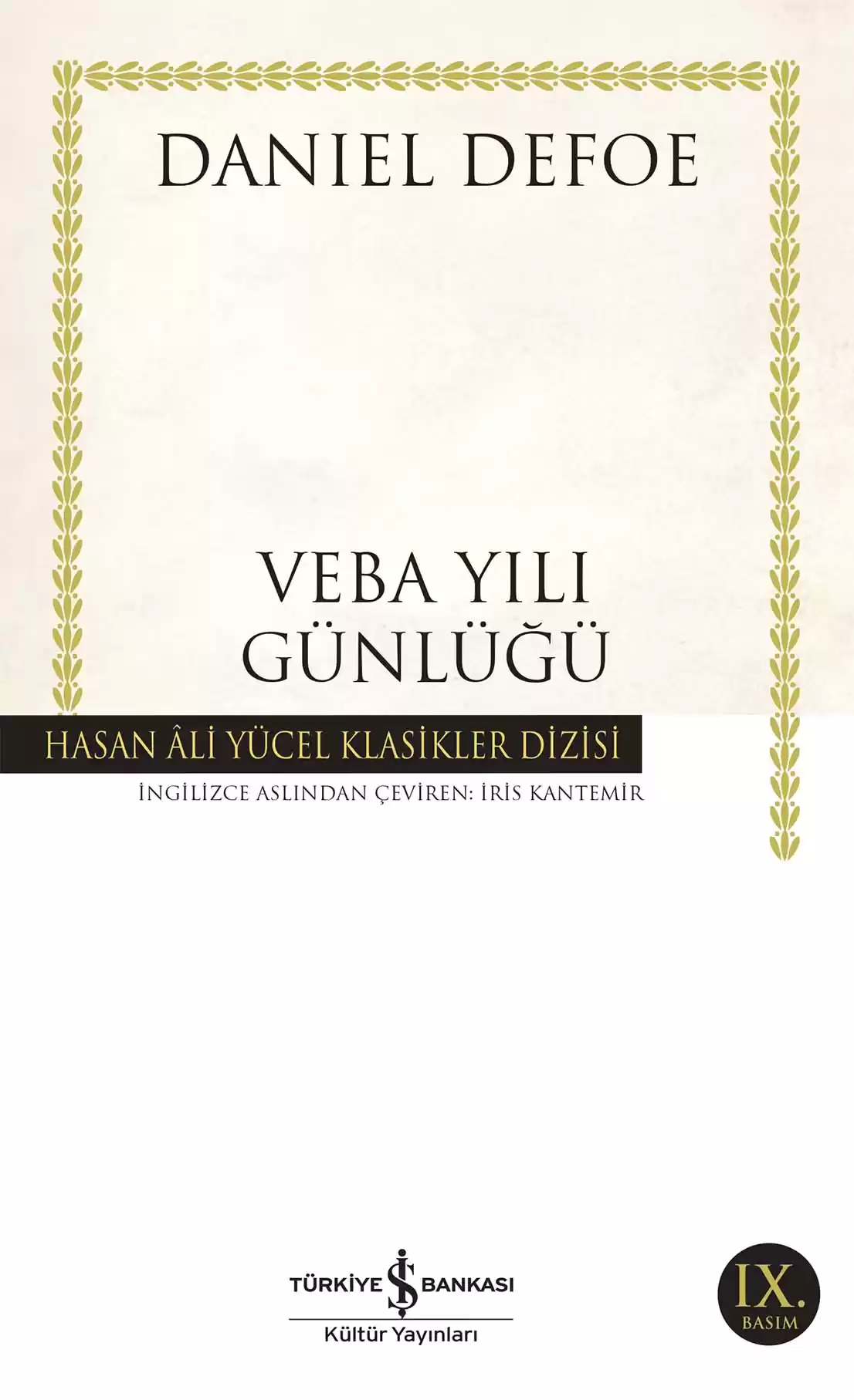 Veba Yılı Günlüğü kapağı