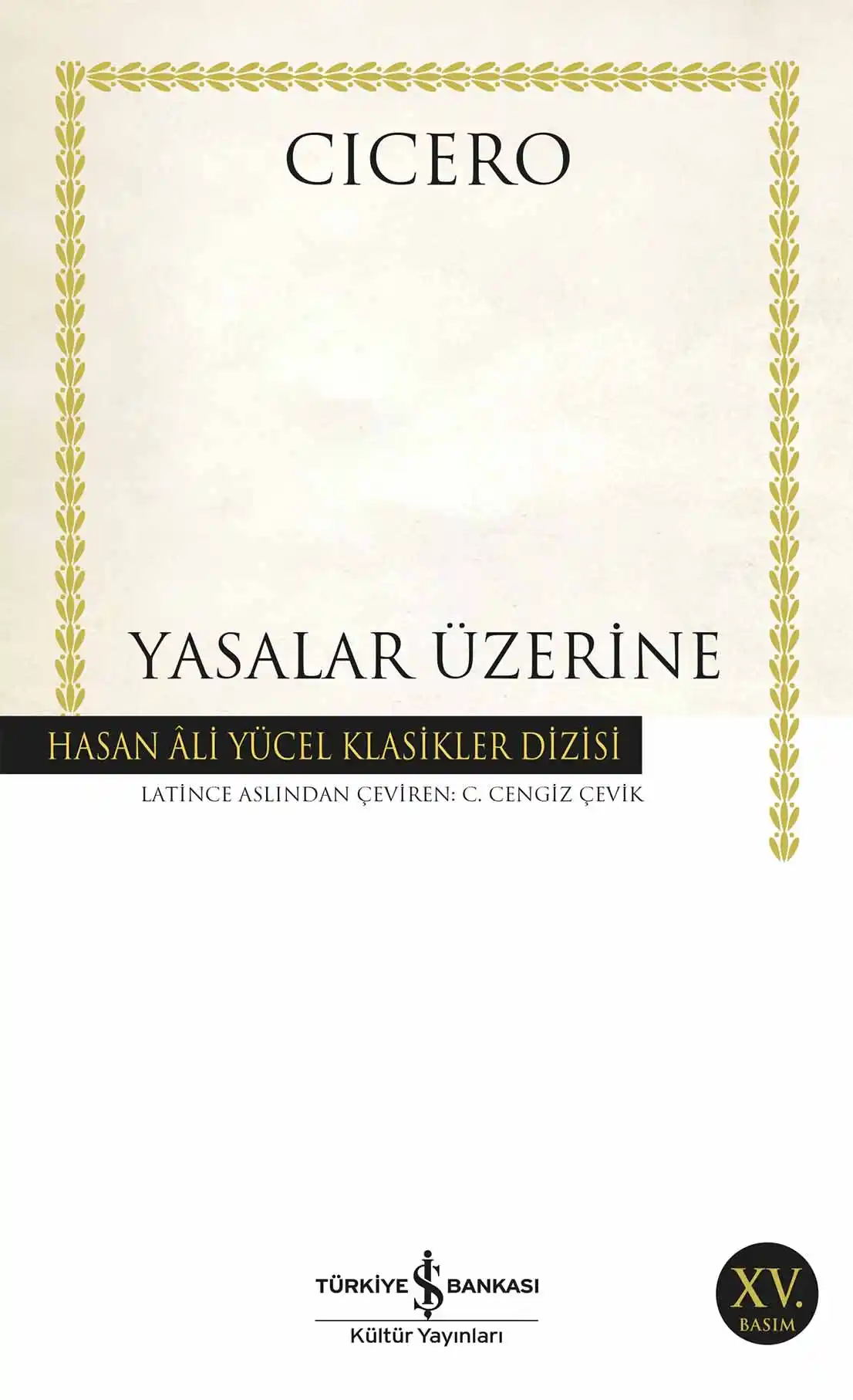 Yasalar Üzerine kapağı