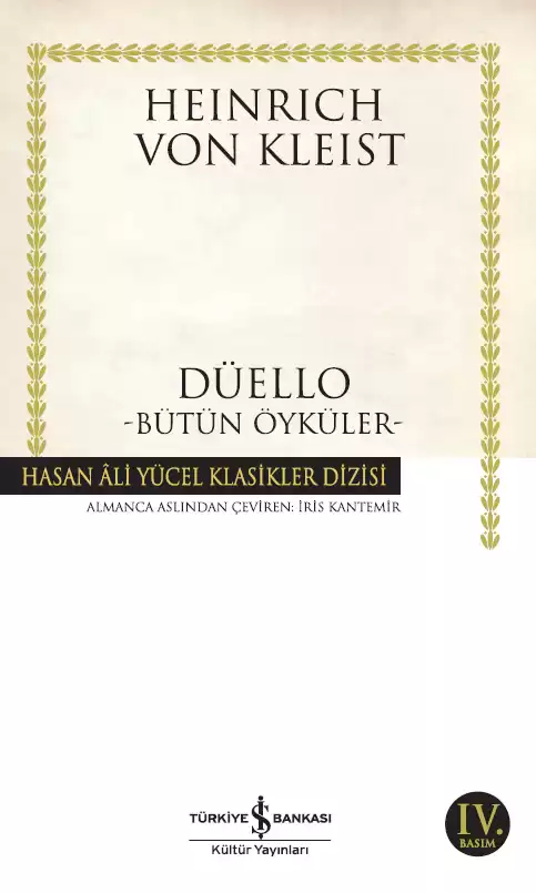 Düello -Bütün Öyküler- kapağı