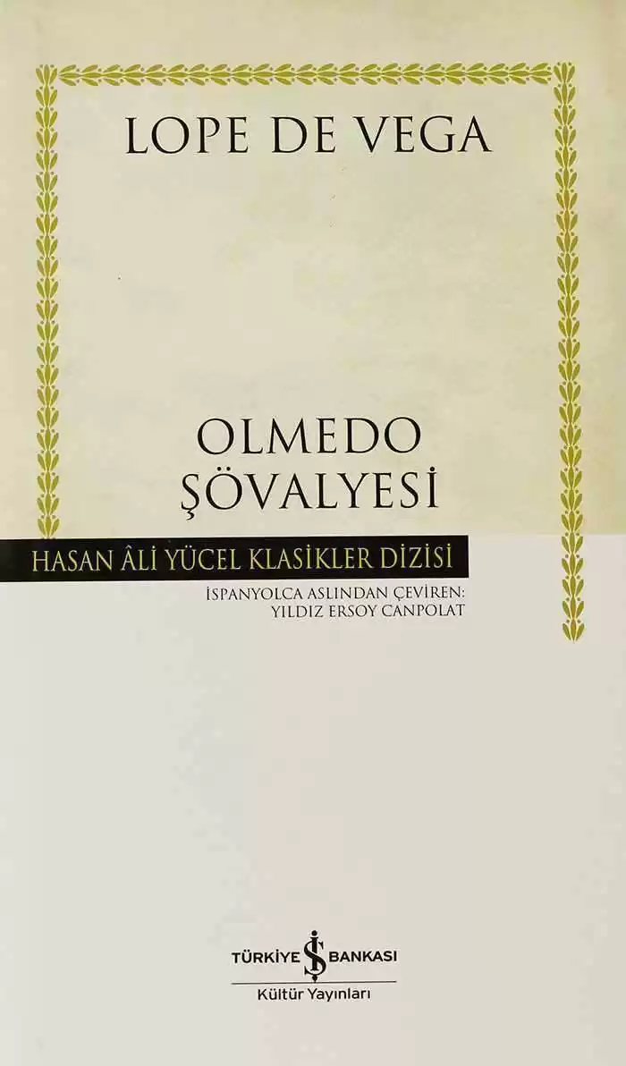 Olmedo Şövalyesi – Ciltli kapağı