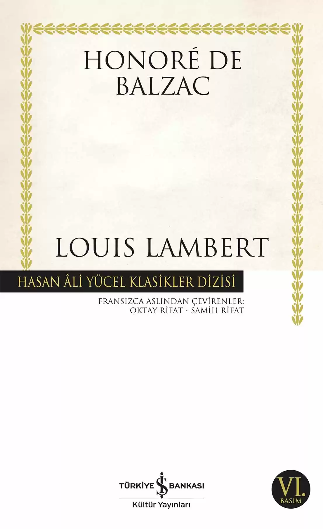 Louis Lambert kapağı