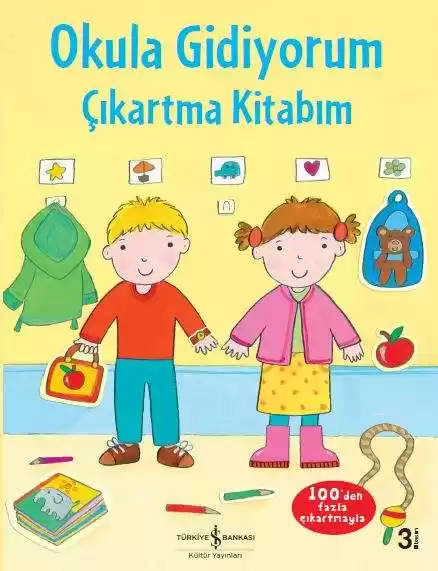 Okula Gidiyorum Çıkartma Kitabım kapağı