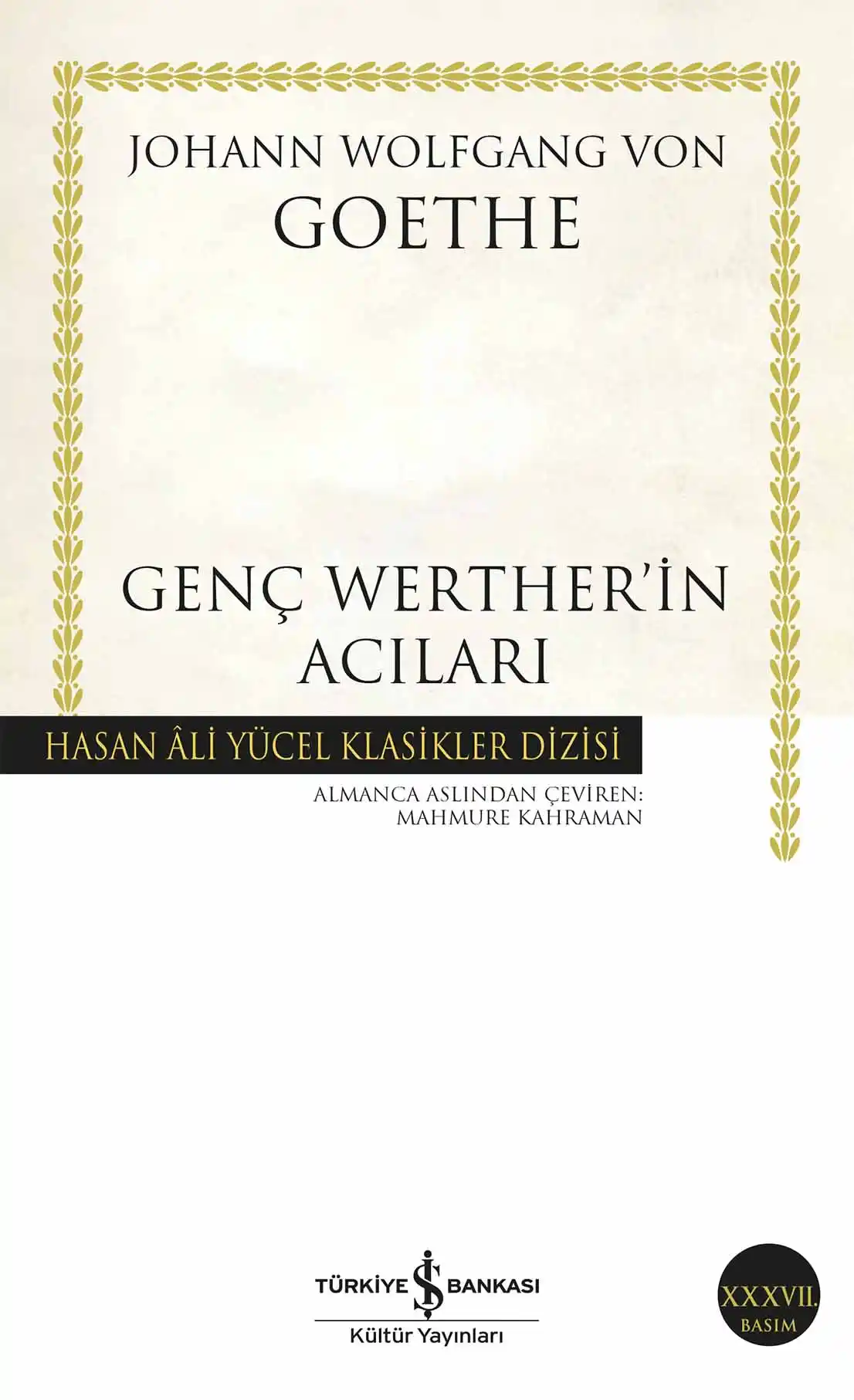 Genç Werther’in Acıları kapağı