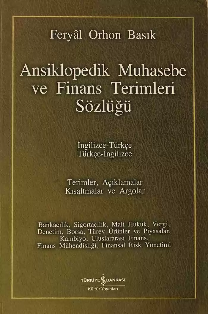 Ansiklopedik Muhasebe ve Finans Terimleri Sözlüğü kapağı