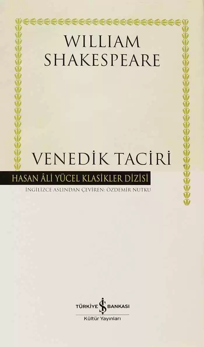 Venedik Taciri – Ciltli kapağı