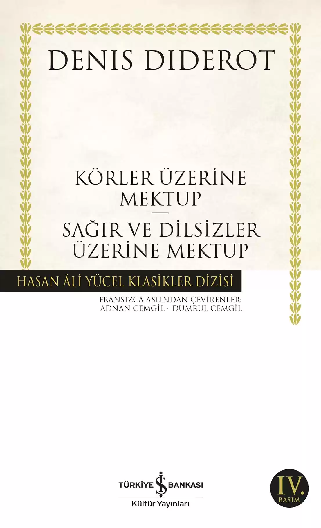 Körler Üzerine Mektup kapağı