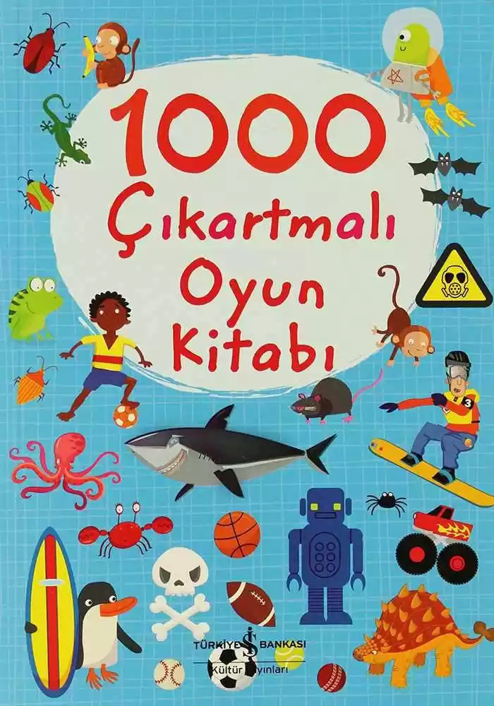 1000 Çıkartmalı Oyun Kitabı kapağı