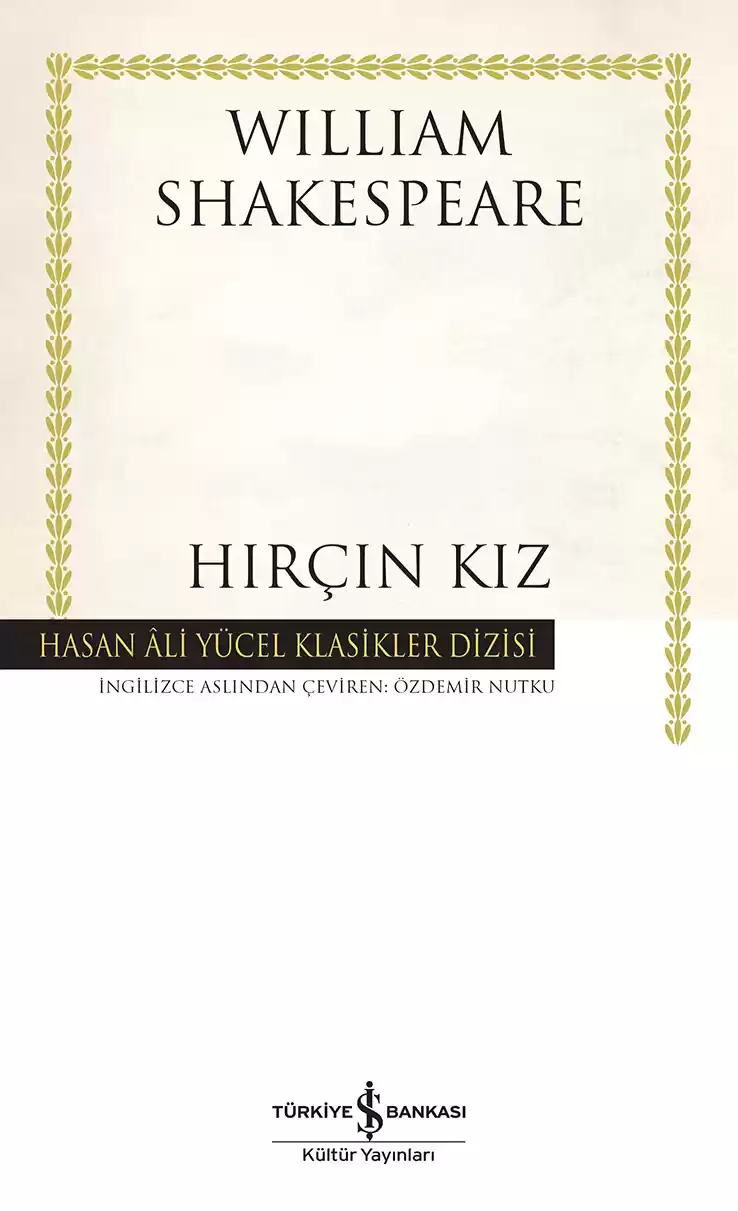 Hırçın Kız – Ciltli kapağı