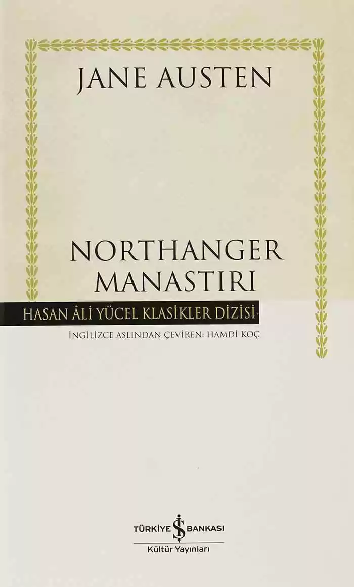 Northanger Manastırı – Ciltli kapağı