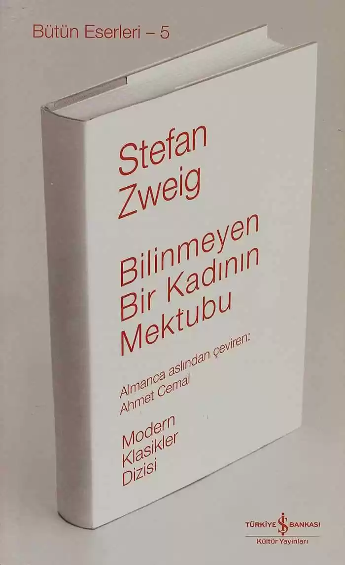 Bilinmeyen Bir Kadının Mektubu Ciltli kapağı
