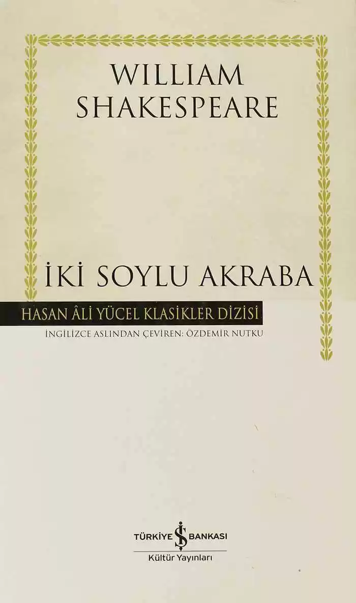 İki Soylu Akraba – Ciltli kapağı