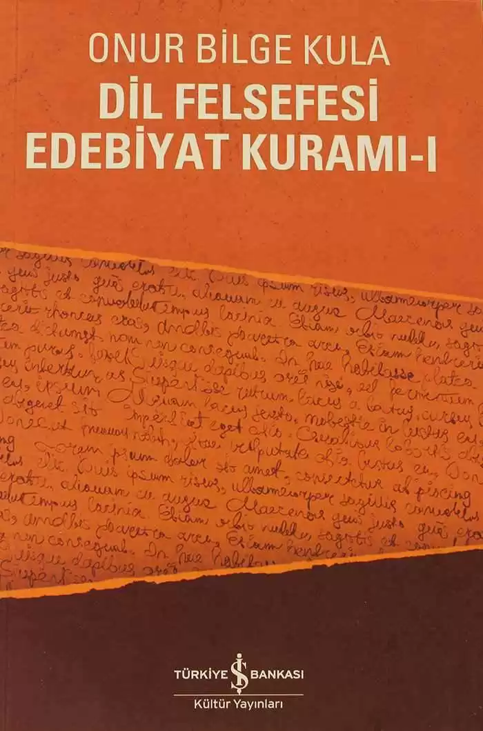 Dil Felsefesi Edebiyat Kuramı-I kapağı