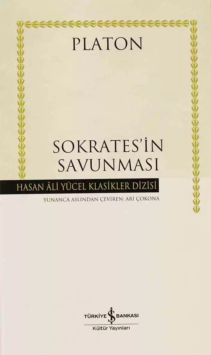 Sokrates’in Savunması – Ciltli kapağı