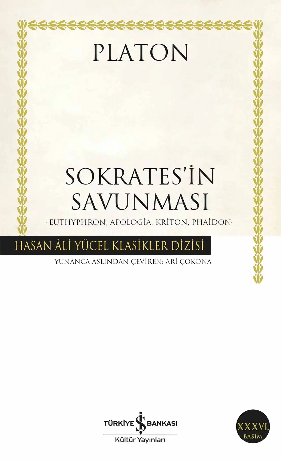 Sokrates’in Savunması kapağı