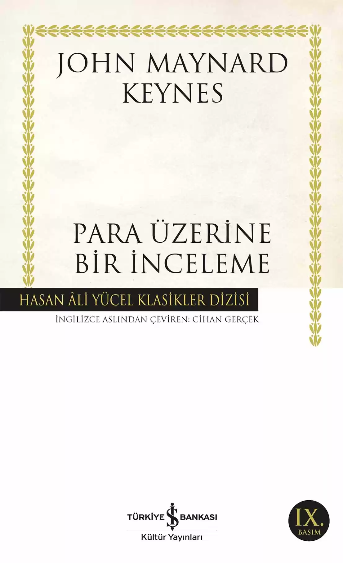 Para Üzerine Bir İnceleme kapağı