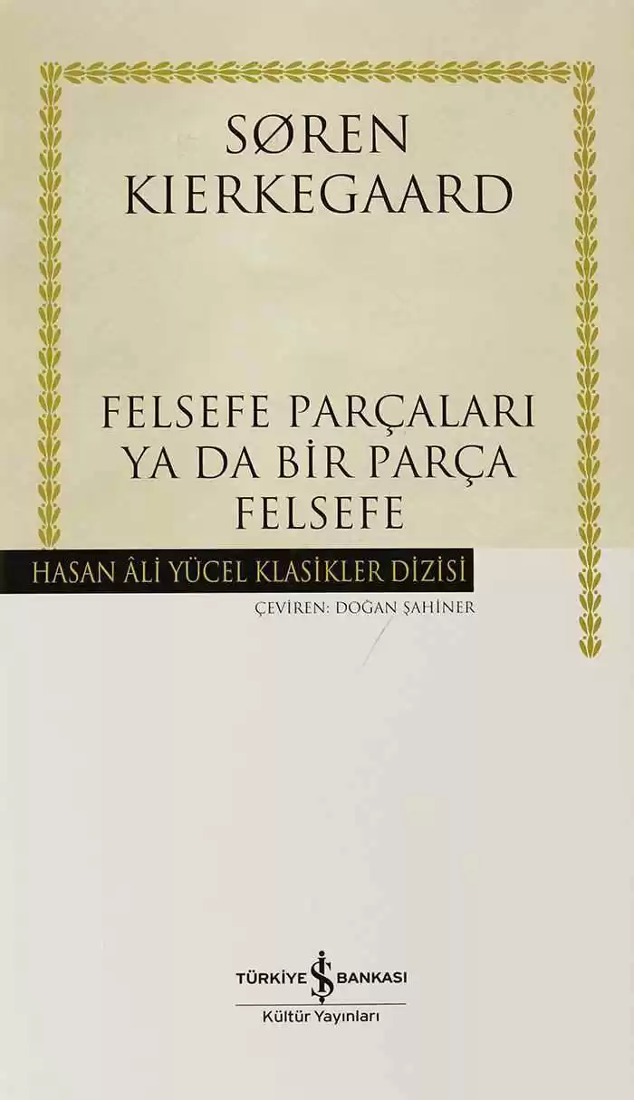 Felsefe Parçaları ya da Bir Parça Felsefe – Ciltli kapağı