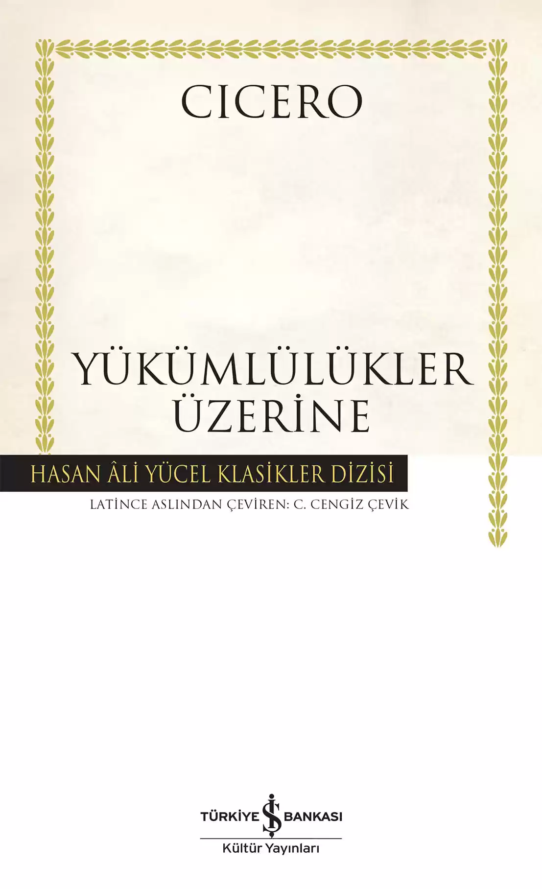 Yükümlülükler Üzerine – Ciltli kapağı