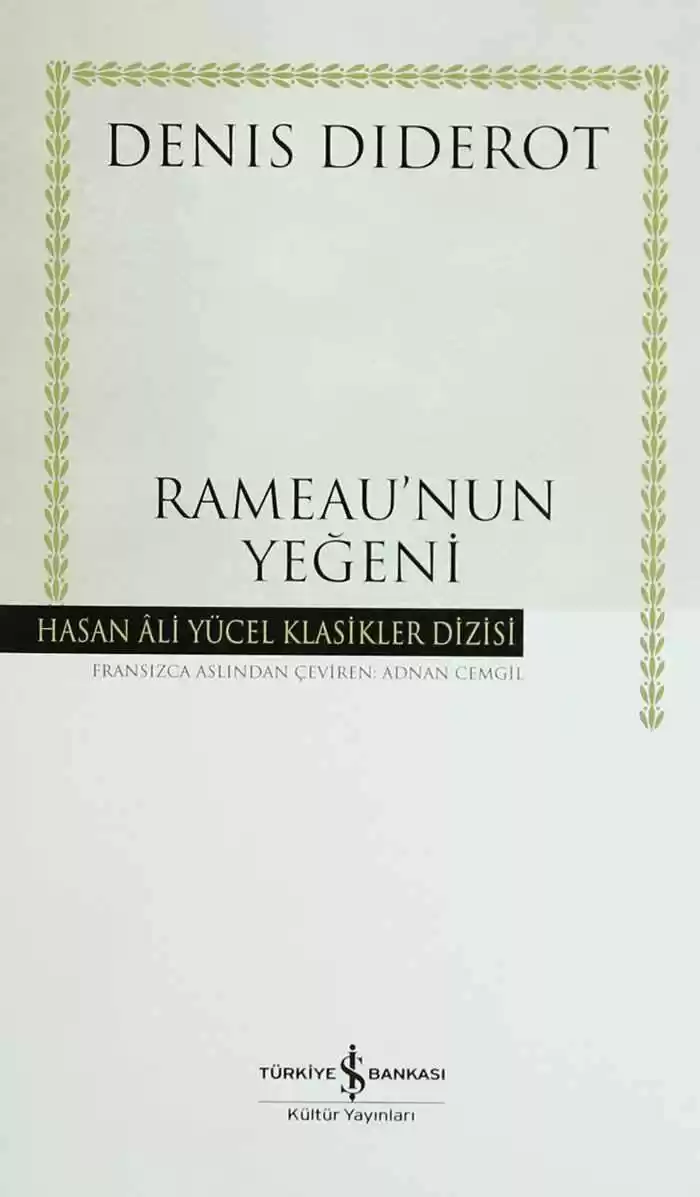 Rameau’nun Yeğeni – Ciltli kapağı